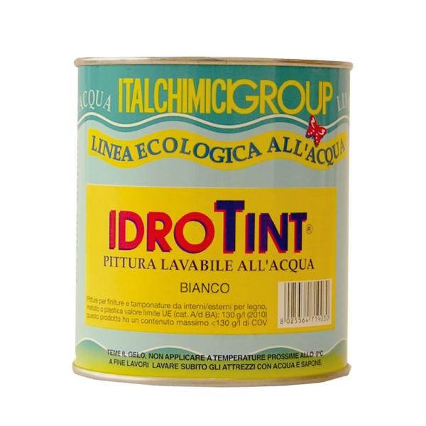 IDROTINT - PITTURA LAVABILE ECOLOGICA ALL’ACQUA - IN 13 TINTE
